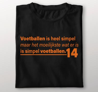 Voetballer citaat T-shirt