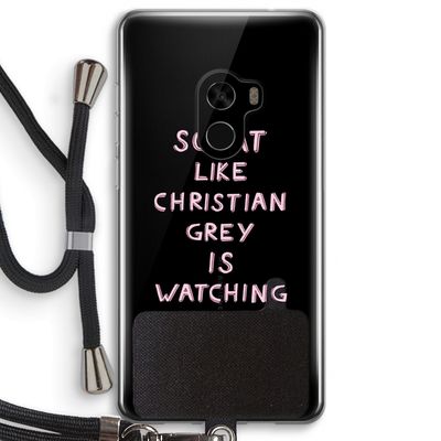Christian Grey: Xiaomi Mi Mix 2 Transparant Hoesje met koord