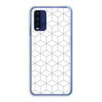 Zwart-witte kubussen: Xiaomi Redmi 9T Transparant Hoesje Zwart-witte kubussen: Xiaomi Redmi 9T Transparant Hoesje