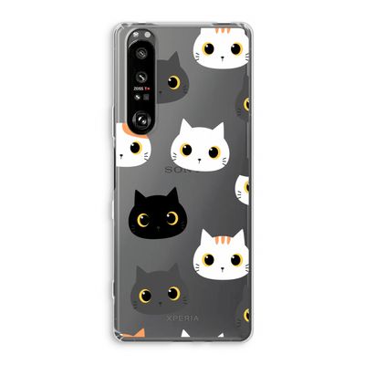 Katten: Sony Xperia 1 III Transparant Hoesje