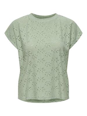 Only Onlsmilla Life S/s Top Jrs Noos T-shirts Frosty Green