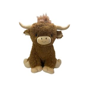Pluchen knuffel zittende koe - 65 cm