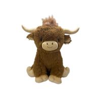 Pluchen knuffel zittende koe - 65 cm