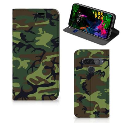 LG G8s Thinq | Hoesje met Magneet | Army Dark