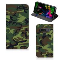 LG G8s Thinq | Hoesje met Magneet | Army Dark