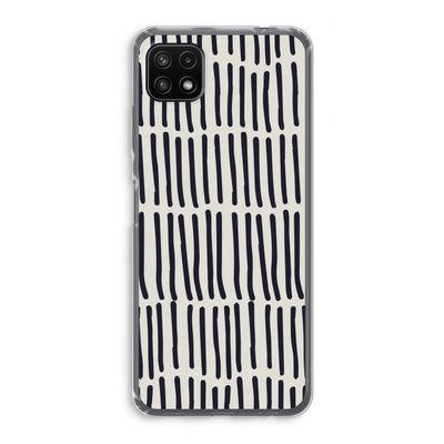 Moroccan stripes: Samsung Galaxy A22 5G Transparant Hoesje