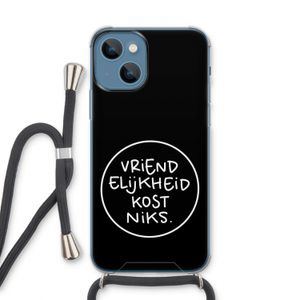 Vriendelijkheid: iPhone 13 Transparant Hoesje met koord