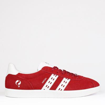 Heren Sneaker Medal | Donkerrood/Wit