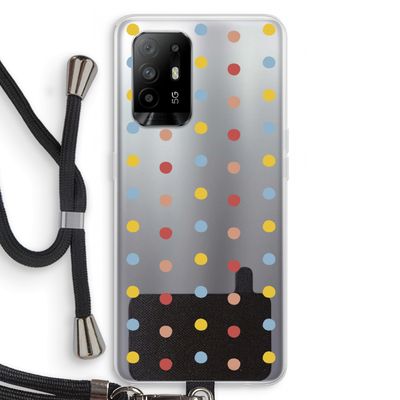 Bollen: Oppo A95 5G Transparant Hoesje met koord