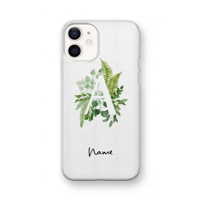 Green Brush: iPhone 12 mini Transparant Hoesje