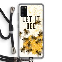 Let it bee: Samsung Galaxy A41 Transparant Hoesje met koord