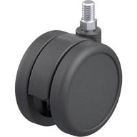Blickle LKDB-PUA 75G Kunststof dubbel zwenkwiel Wieldiameter: 75 mm Draagvermogen (max.): 75 kg 1 stuk(s)