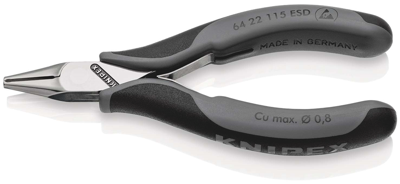 Knipex Elektronica-Voorsnijtangen ESD | 115 mm Lengte | Meer-Componentengrepen - 64 22 115 ESD