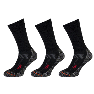 STAPP Thermosokken Techno Boston 3-pack Zwart-35/38