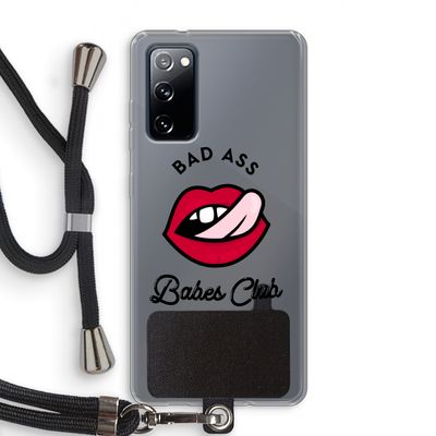 Badass Babes Club: Samsung Galaxy S20 FE / S20 FE 5G Transparant Hoesje met koord