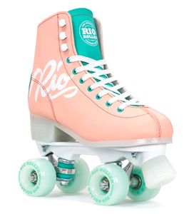 Script Peach/Green - Rollerskates