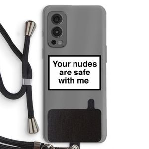 Safe with me: OnePlus Nord 2 5G Transparant Hoesje met koord