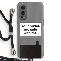 Safe with me: OnePlus Nord 2 5G Transparant Hoesje met koord