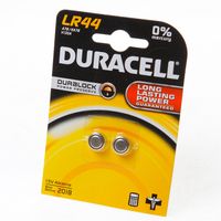 Knoopcelbatterij Duracell lr44(2)