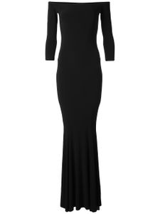 Norma Kamali robe sirène longue - Noir