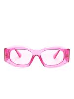 Versace Eyewear lunettes de soleil Medusa Biggie à monture transparente - Rose