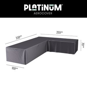 Platinum Aerocover loungesethoes L-vorm 330x255 cm - Rechts