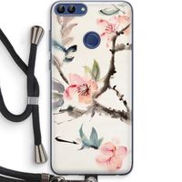 Japanse bloemen: Huawei P Smart (2018) Transparant Hoesje met koord