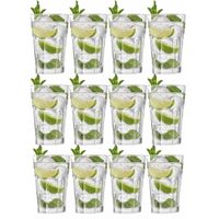 16x Drinkglazen/waterglazen transparant 440 ml Oban