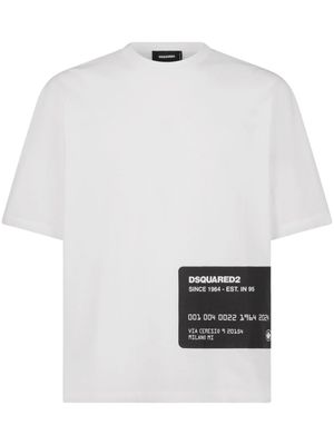 DSQUARED2 t-shirt en coton à logo imprimé - Blanc