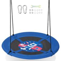 Nestschommel Boomschommel Kinderschommel voor Binnen en Buiten Hangschommel voor Kinderen en Volwassenen Ø 100 cm