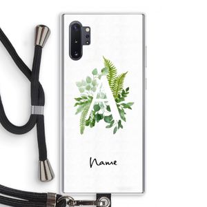 Green Brush: Samsung Galaxy Note 10 Plus Transparant Hoesje met koord