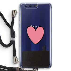 Hartje: Honor 9 Transparant Hoesje met koord