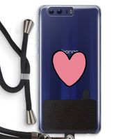 Hartje: Honor 9 Transparant Hoesje met koord