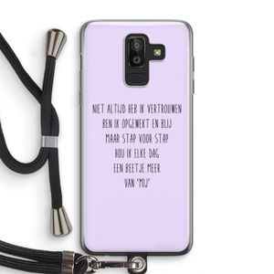 Zelfvertrouwen: Samsung Galaxy J8 (2018) Transparant Hoesje met koord