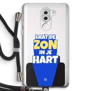 Laat de zon in je hart: Honor 6X Transparant Hoesje met koord