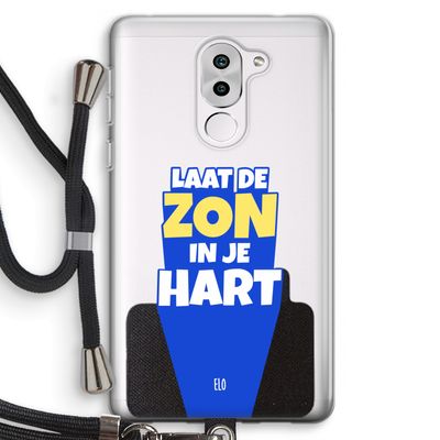 Laat de zon in je hart: Honor 6X Transparant Hoesje met koord