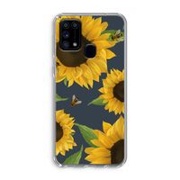 Sunflower and bees: Samsung Galaxy M31 Transparant Hoesje