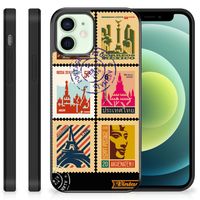 iPhone 12 Mini Silicone Hoesje Postzegels - thumbnail