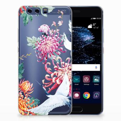 Huawei P10 Plus | TPU Hoesje | Bird Flowers