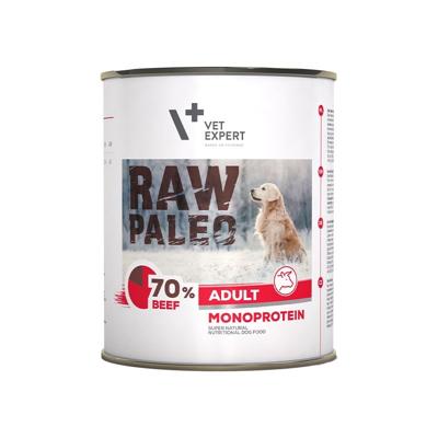 RAW PALEO Adult Monoproteïne Rundvlees - natvoer voor honden - 800 g
