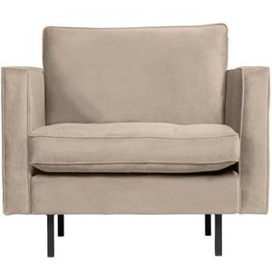 BePureHome Fauteuil Rodeo Classic - Velvet - Khaki - 83x98x88