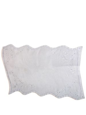 Seletti x Diesel tapis de table à fleurs brodées - Blanc