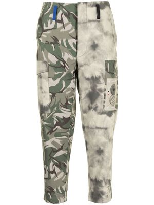 Ports V pantalon fuselé à motif tie dye - Vert