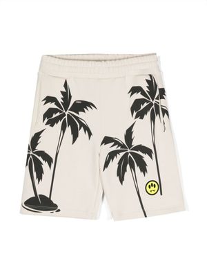Barrow kids Katoenen shorts met print - Beige