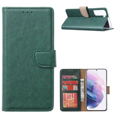 Samsung Galaxy S21 Plus | Bookcase | Groen met Pasjeshouder