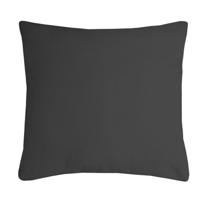 Stof Textile sierkussen Nelson - donkergrijs - 60 x 60 cm - bank kussens - polyester