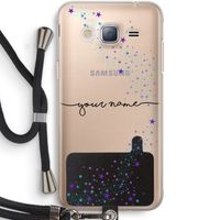 Sterren: Samsung Galaxy J3 (2016) Transparant Hoesje met koord