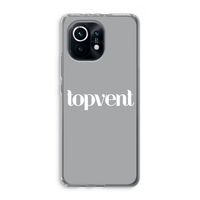 Topvent Grijs Wit: Xiaomi Mi 11 Transparant Hoesje