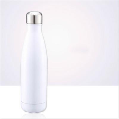 Thermische beker vacuüm kolf warmte waterfles draagbare roestvrijstalen sport ketel capaciteit: 500ml (wit)