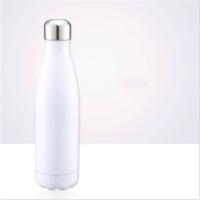 Thermische beker vacuüm kolf warmte waterfles draagbare roestvrijstalen sport ketel capaciteit: 500ml (wit)